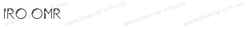 IRO OMR字体转换